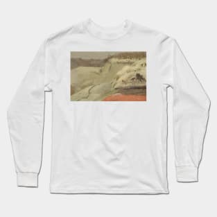 Niagara Falls in the Snow, Seen from Goat Island by Frederic Edwin Church Long Sleeve T-Shirt